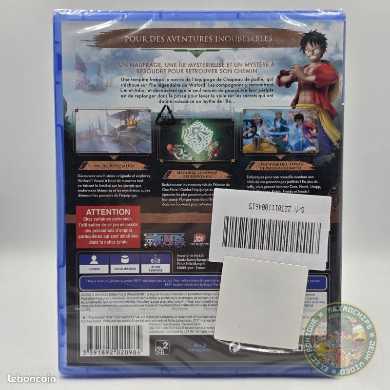 One Piece Odyssey PS4 [NEUF] – FR – Envoi 24/48h (image 2)