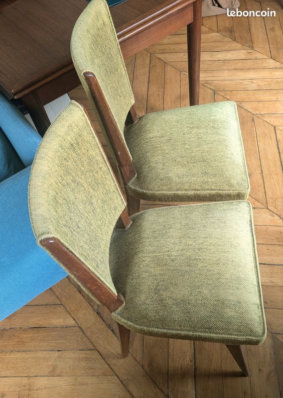 Lot de 2 fauteuils vintage, confortables, en très bon état (image 3)