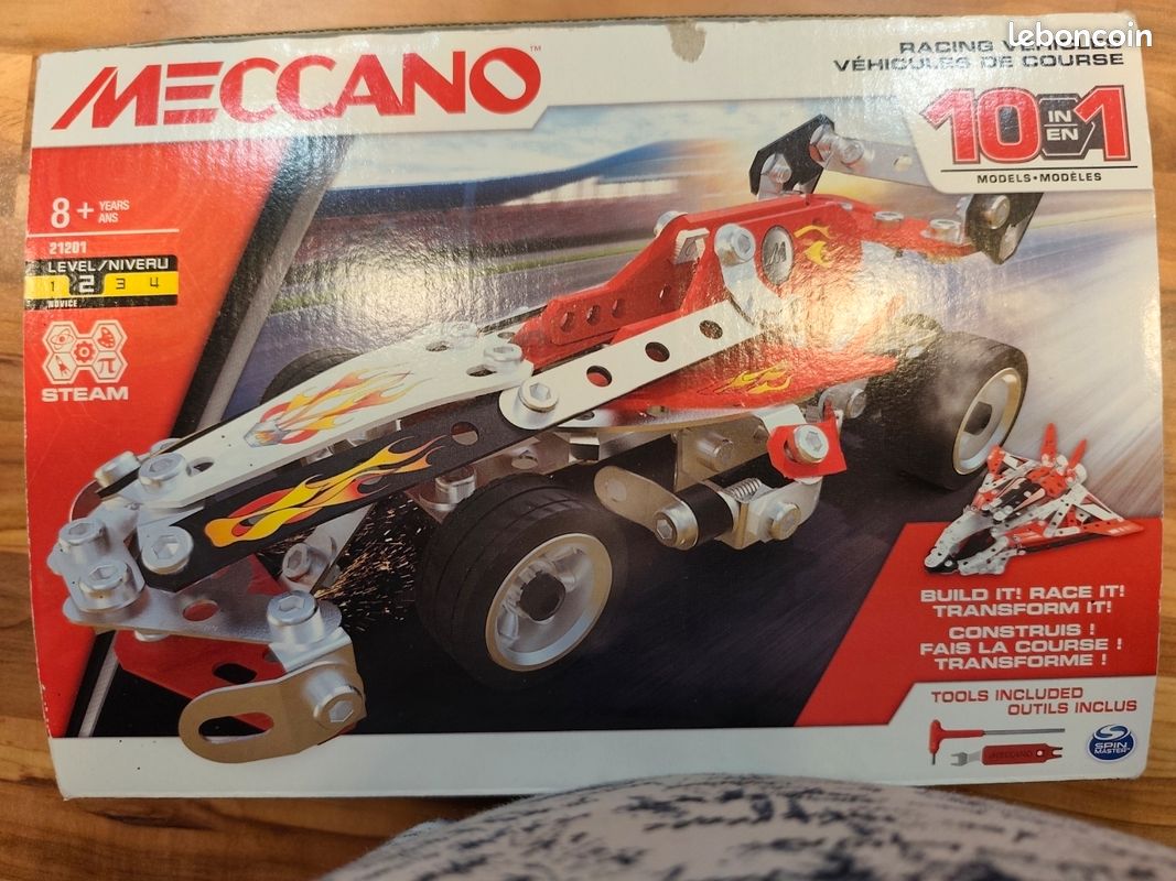 MECCANO "Racing Vehicles 10en1" Ref:2120 (image 1)
