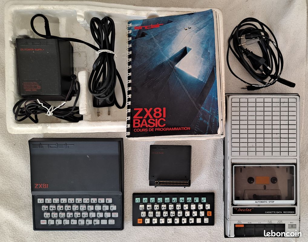 Unité centrale Ordinateur Vintage Sinclair zx81 l initiateur