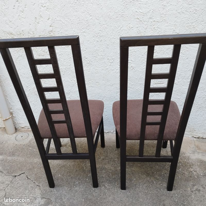 2 chaises en bois (image 2)