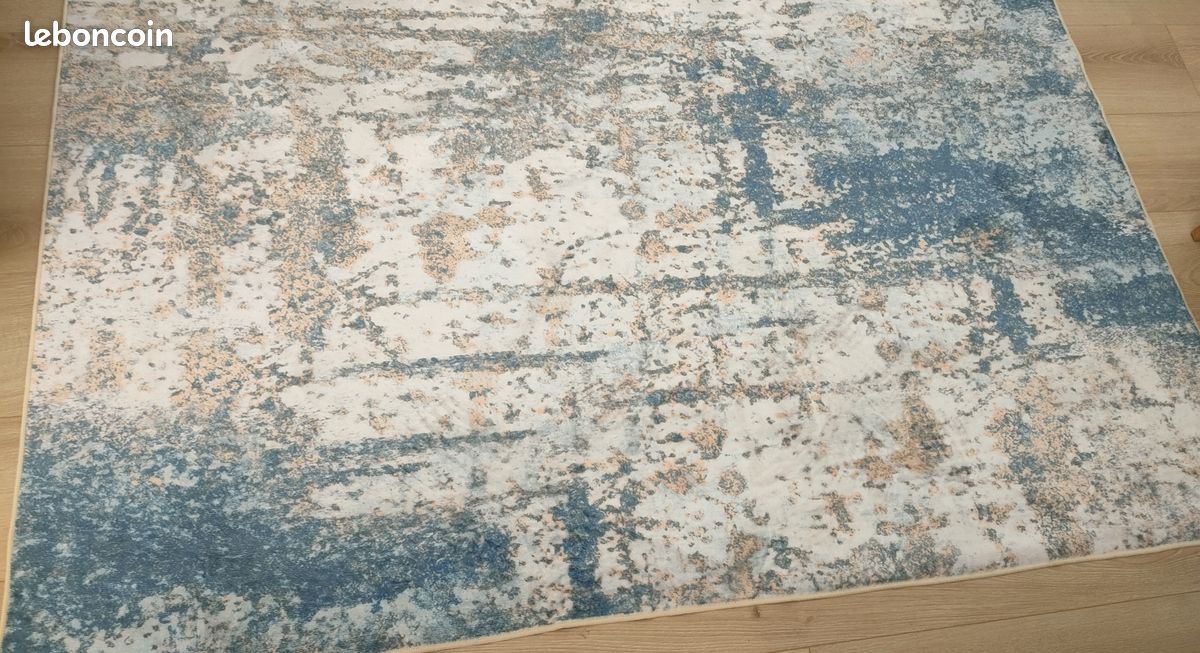 Tapis neuf bleu jamais servi (image 4)