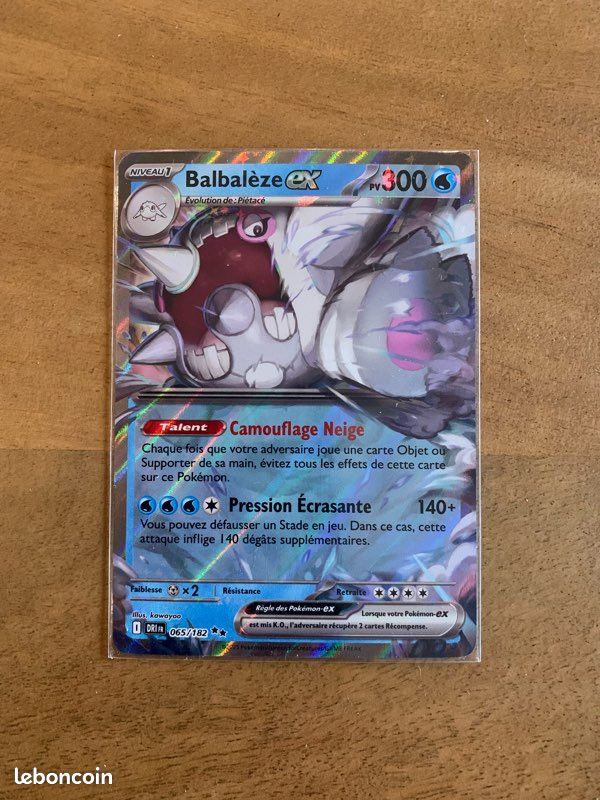 Balbalèze Ex 065/182 - Ultraboost X Écarlate Et Violet 10 Rivalités Destinées - Coffret De 10 Cartes Pokémon Françaises