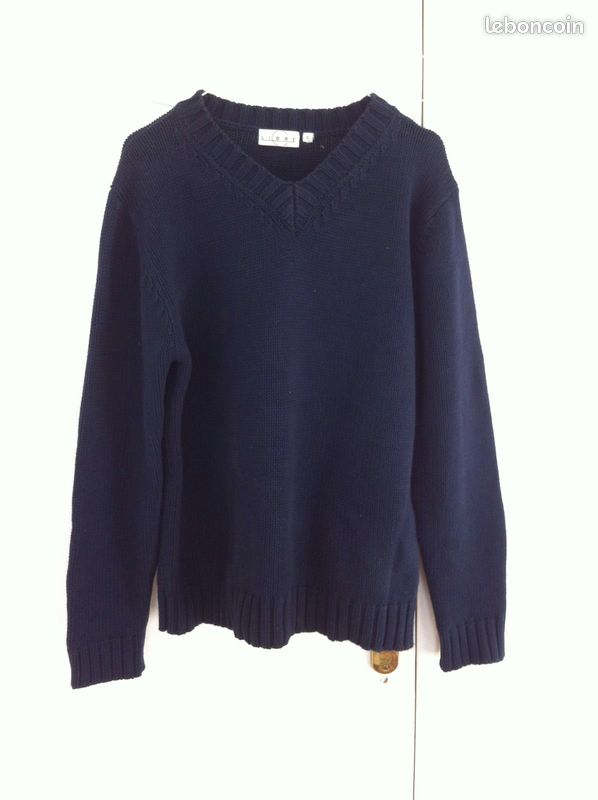 Pull breton Libre cours Bleu coton (image 1)