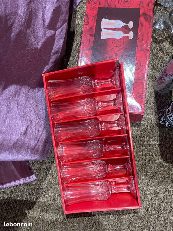  deux boîtes de six verre (image 1)