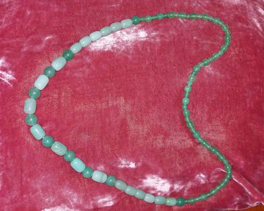 Collier En Perles D'aventurine Verte - Pierre Semi-précieuse Naturelle, Création Neuve