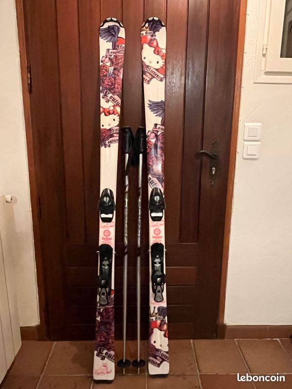 SKI OCCASION JUNIOR Wedze Team Onebreaker + fixations - Qualité A - 110