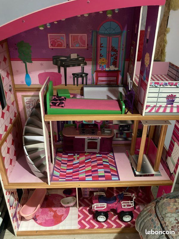 Grande Maison de poupée en bois (image 2)