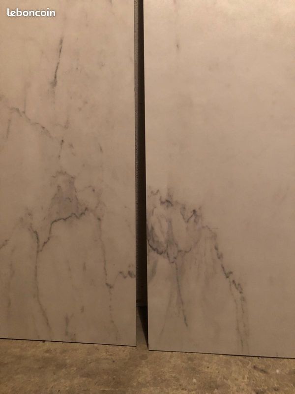 CARRELAGE GRES CERAME effet marbre blanc (image 2)
