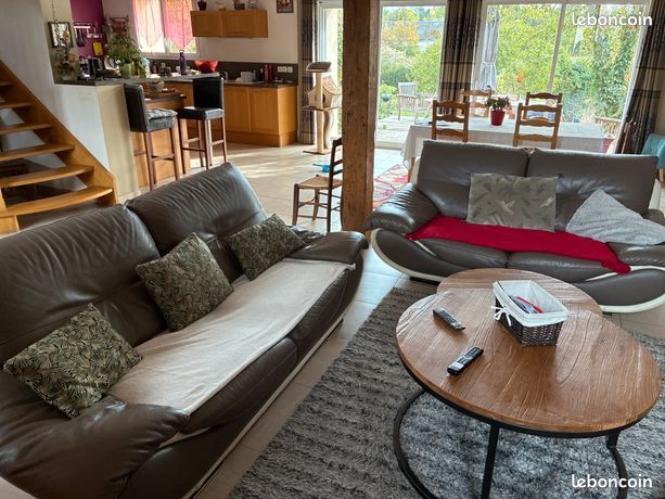 Vends canapés cuir (image 1)