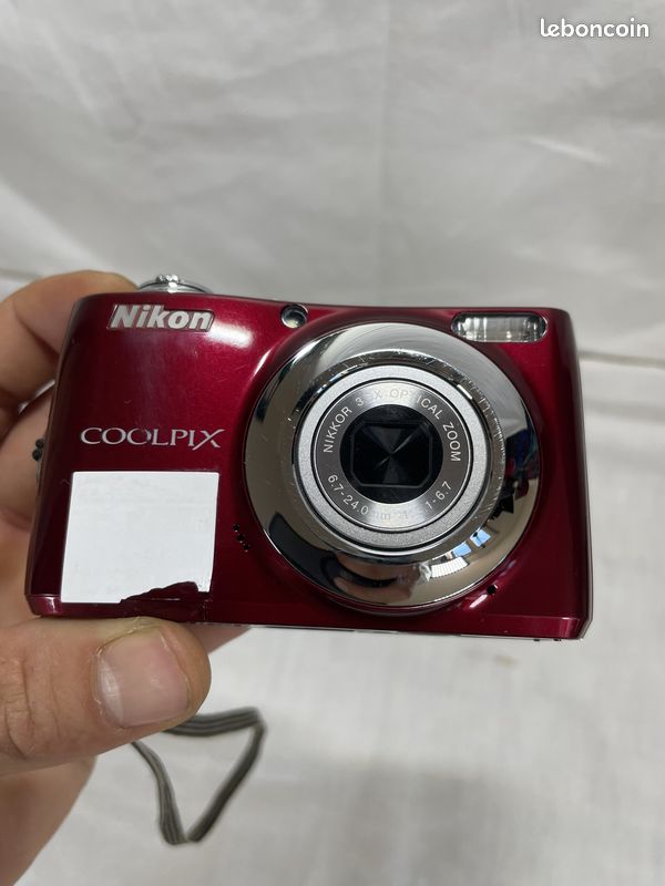 Appareil photo Nikon Coolpix L22 Rouge - Pour pièces / Non testé (image 2)
