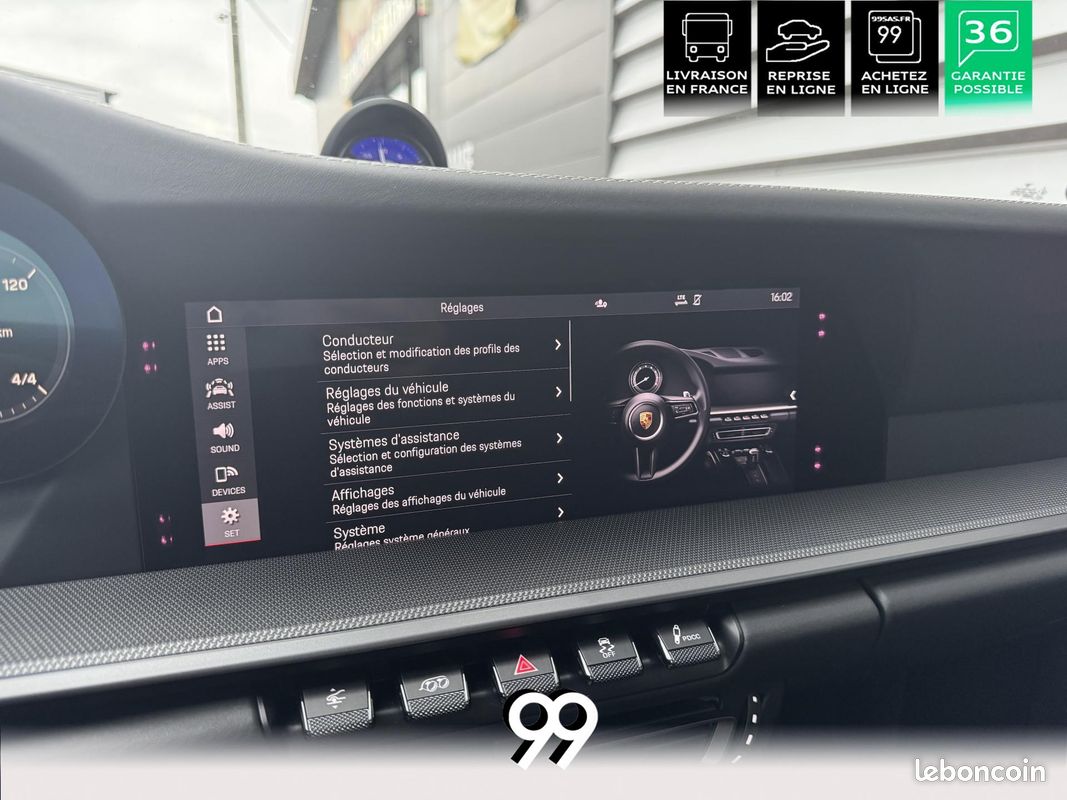 PORSCHE 911 Cabriolet 3.0i - 450 - BV PDK TYPE 992 CABRIOLET Carrera 4S PHASE 1 (image 36)