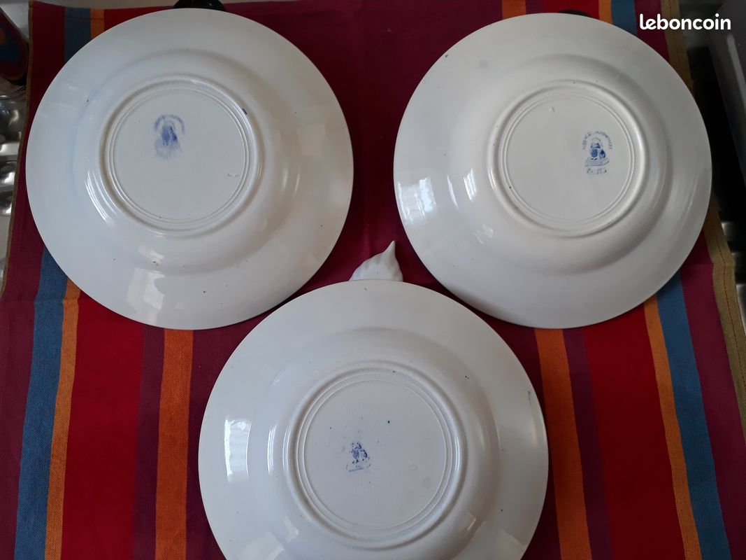Assiettes terre de fer Bouchard Saint Amand (image 4)