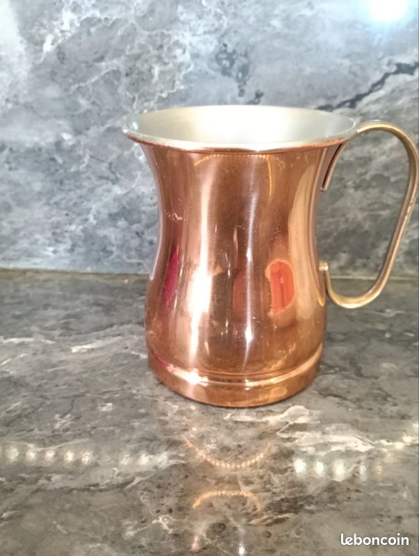 Chope / Mug à bière vintage en cuivre TAGUS (image 2)