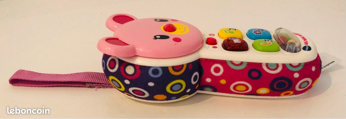 Vtech téléphone allo bébé surprises 6-36 mois ourson rose miroir jouet d’éveil parlant interactif découverte chiffres couleurs musique 70 chansons mélodies phrases nomade motricité fine lot SOP77 (image 4)
