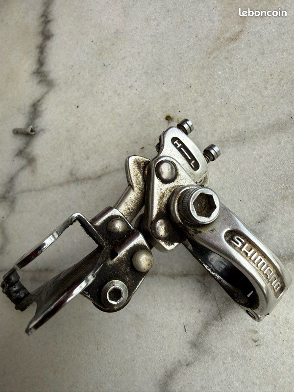 Campagnolo Derailleur Dérailleur Avant Shimano DURA ACE Vintage - Duralumin Et Acier, Modèle Eroica D4, Réf. 3586 - Occasion, Vérifiez Les Photos Velo Roue