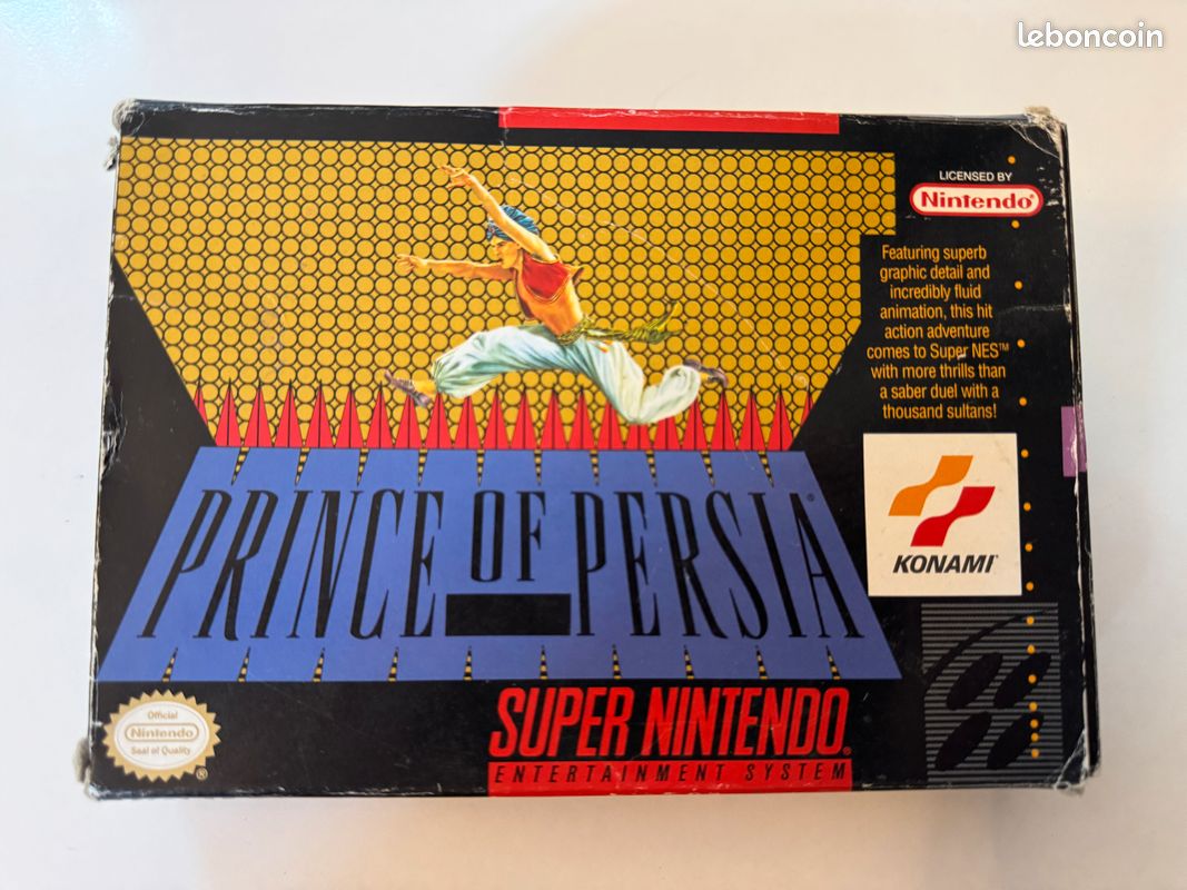 🎮 Prince of Persia – Super Nintendo – Complet boîte + notice – PAL (image 1)