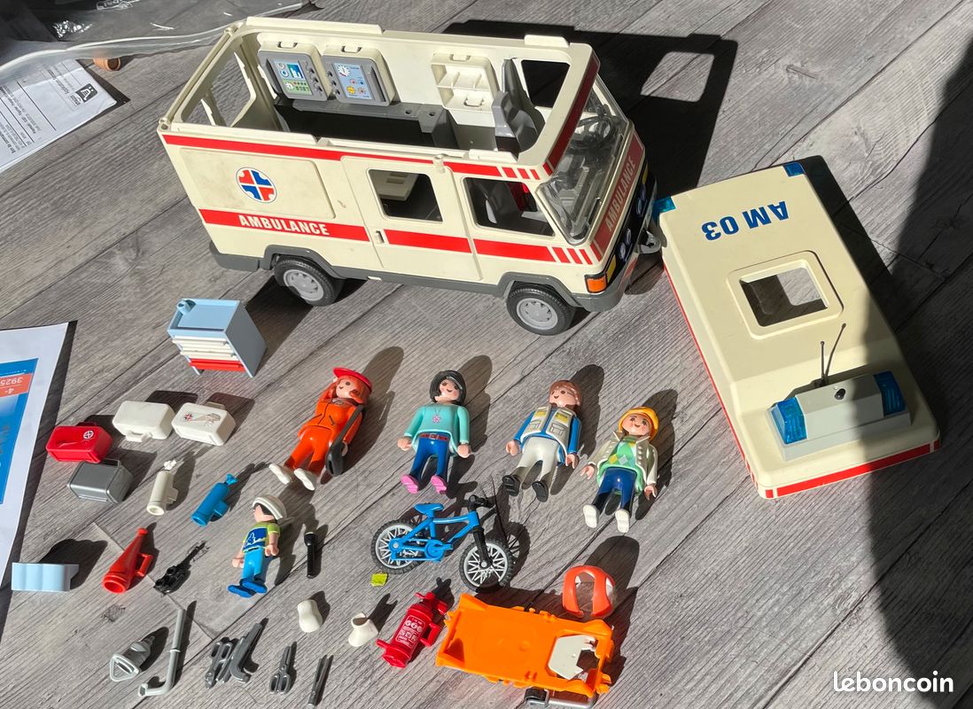 PLAYMOBIL 4407 Maman Avec Petite Fille En Fauteuil Roulant Complet EUR