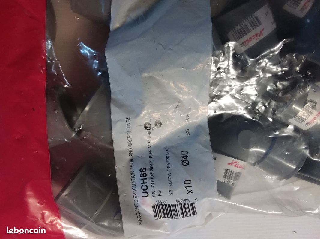 Raccord pvc diametre 40 90⁰ (image 2)