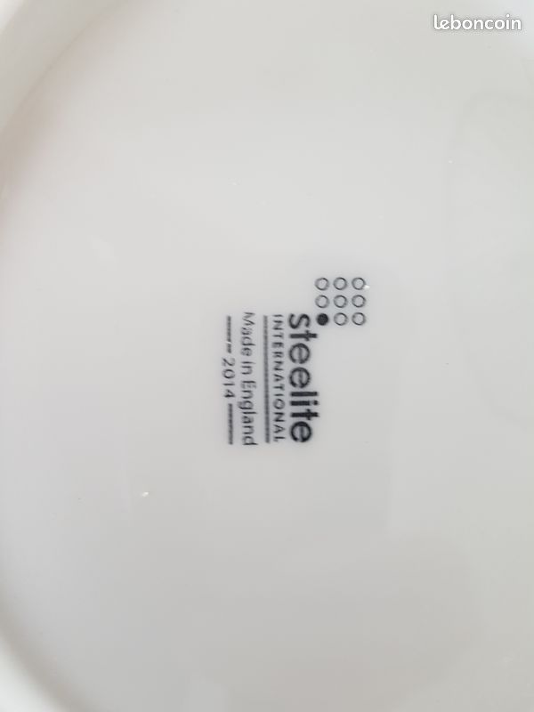 Théière Steelite International 2 Tasses + Pichet à Lait – Céramique – Angleterre
