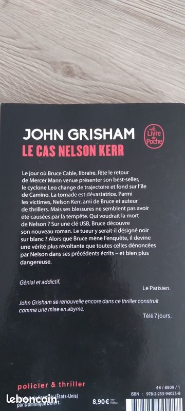 Livre "Le cas Nelson Kerr" de John Grisham (image 2)