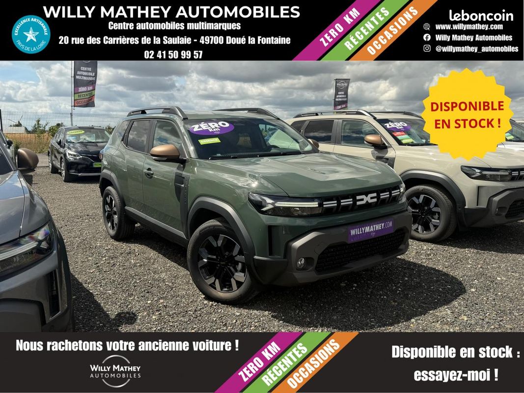 Dacia duster 1.2 essence 130 camera de recul + radar de recul + roue de secours + regulateur (image 1)