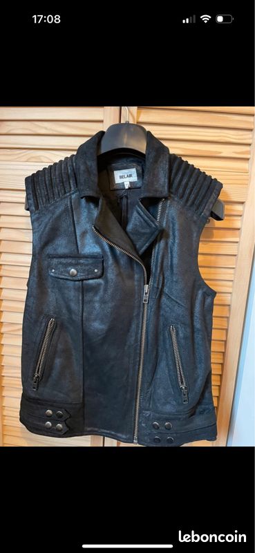 Leather Perfecto Sans Manche Femme Gilet Sans Veste Cuir Sans