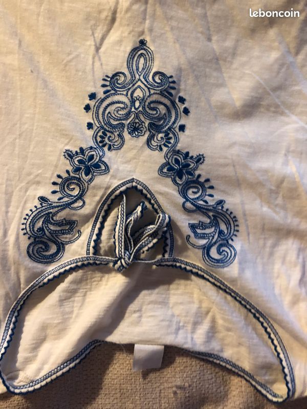 Tee-shirt femme coton manches trois-quarts (image 3)