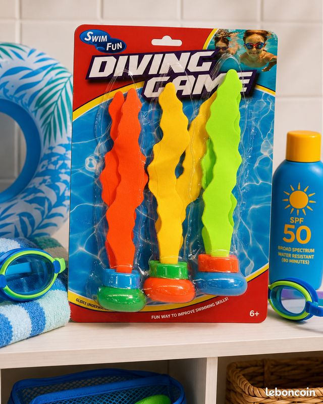 Lot de 4 anneaux de plongée colorés pour piscine, jouets amusants sous-marins, pour les jeux d'entraînement de vitesse et d'agilité, jouets de plongée