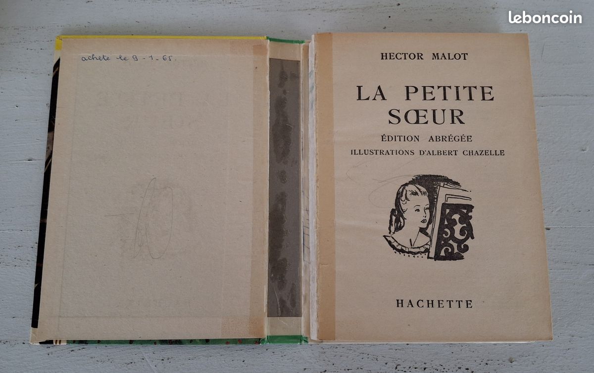 Hector Malot: La petite sœur/ Hachette Bibliothèque Verte 1952