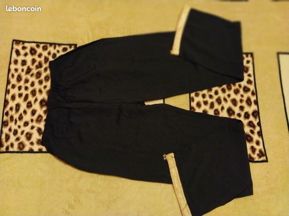 TENUE ORIENTALE NOIR et OR COTON FILLE 8 /10 ANS NEUVE (image 10)