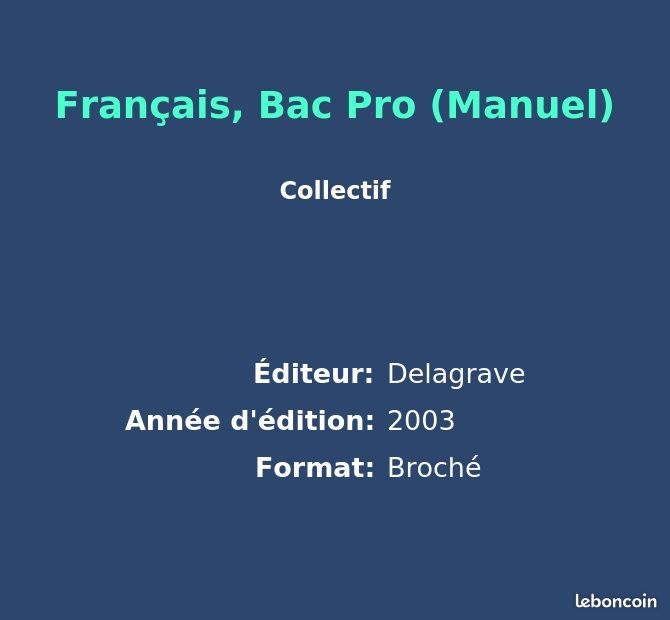 Français, Bac Pro (Manuel) (image 2)