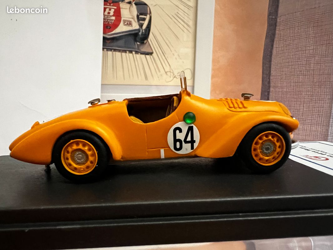 Miniature GCAM 1/43 Jowett R1 Jupiter #64 – 24 Heures Du Mans 1952, édition Limitée Orange