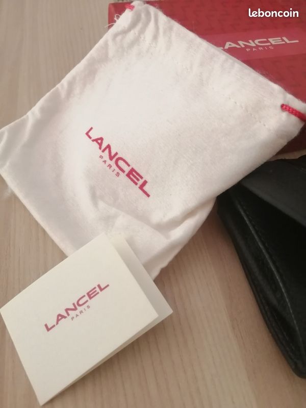 Porte-monnaie vintage Lancel avec boîte, sac protection, étiquettes (image 4)