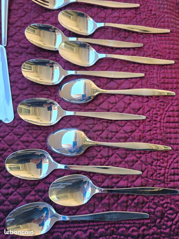 Ménagère 10 couverts 42 pièces Christofle Orly par Sabatini état proche du neuf (image 3)