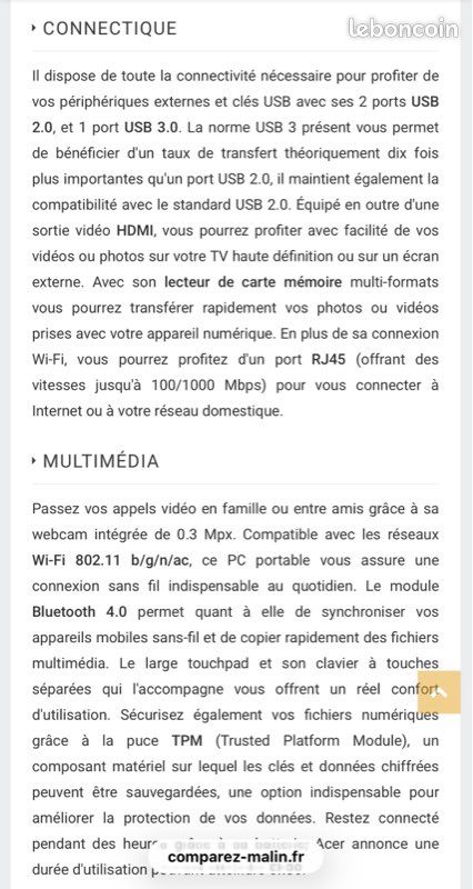 PC portable ACER Aspire 3 A315 (image 7)