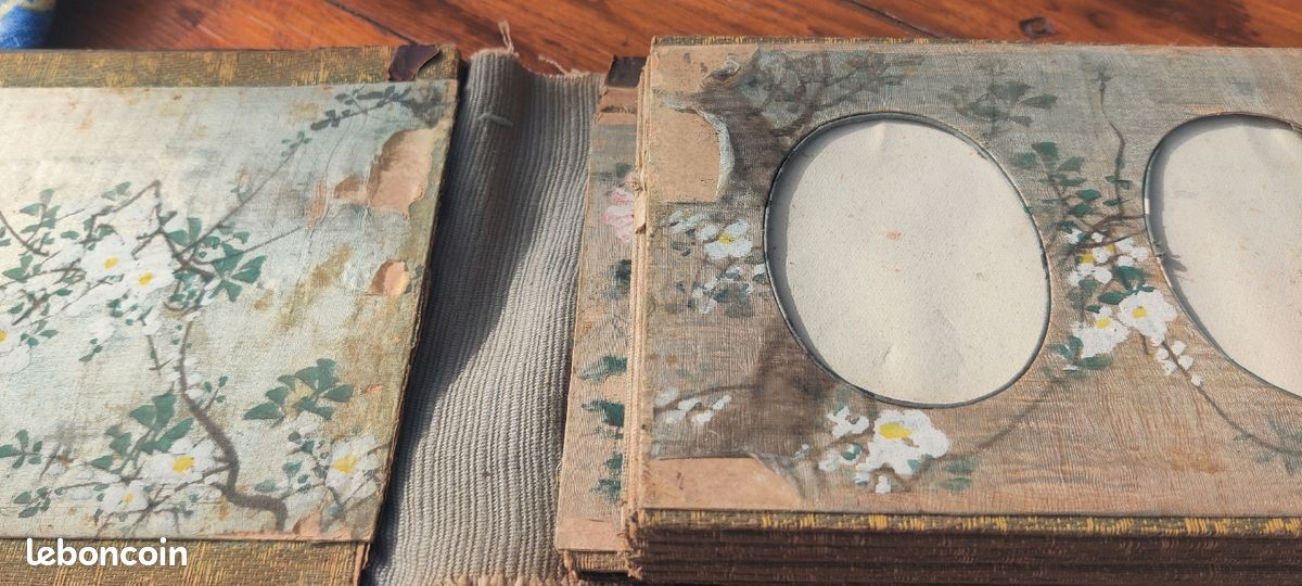 Album Photo Ancien En Laque De Chine - Bois Laqué, Origine Asie - Objet De Collection