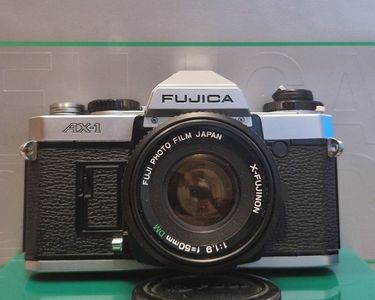 Fujica AX-1 + Objectif Fujinon 43-75mm f/3.5-4.5 - Reflex Argentique 35mm - Fujifilm Fuji AX1 - Fonctionnel - Photo, audio & vidéo