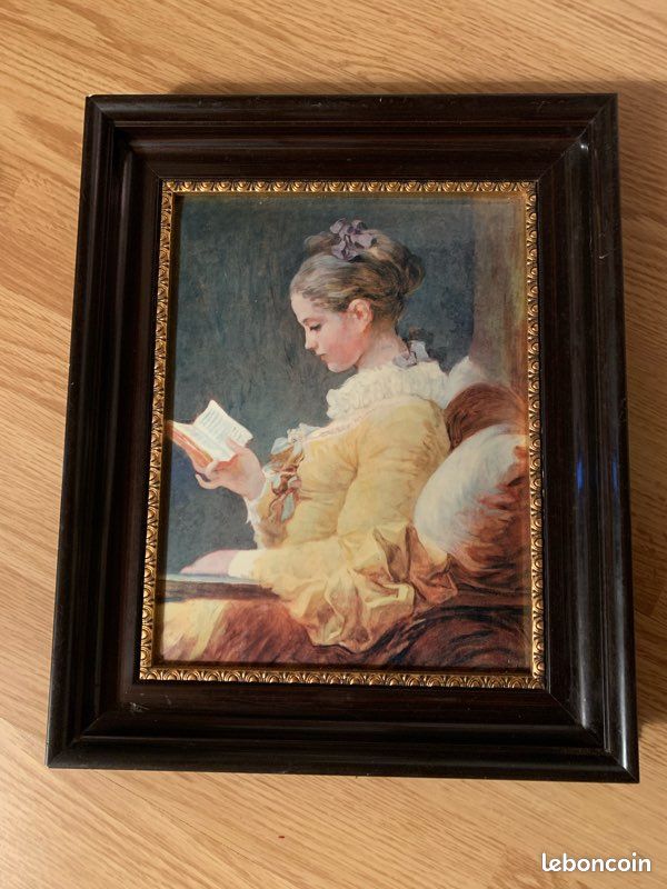 Tableau Vintage de Fragonard (reproduire) (image 1)