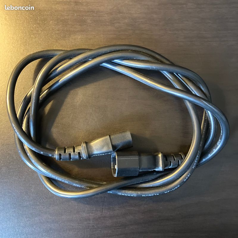 Rallonge d'Alimentation Secteur pour PC - Noir - 1.80m - SP502/AP304 (image 3)
