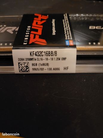 Kingston FURY Beast 8GB 3200MHz DDR4 CL16 1