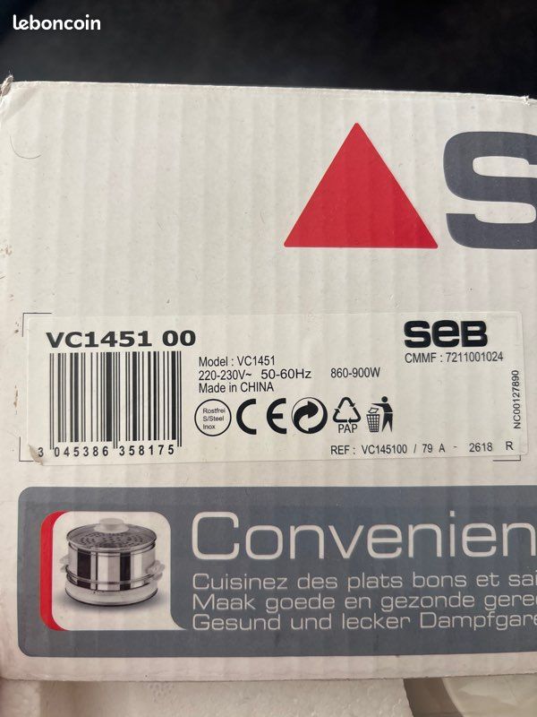 Cuiseur vapeur SEB - Neuf (image 3)