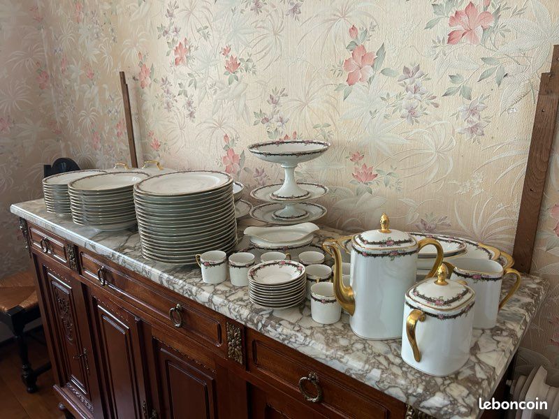 Service complet porcelaine de Limoges des années 1930 (image 1)