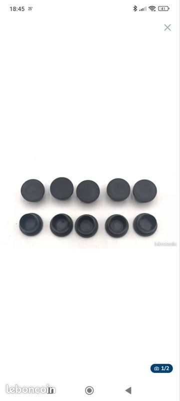 Cappucci Per Assi Trattore Rolly Toys – Diametro 12 Mm, Ricambio Originale, Tappi Terminali In Plastica, Confezione Da 2 - 4