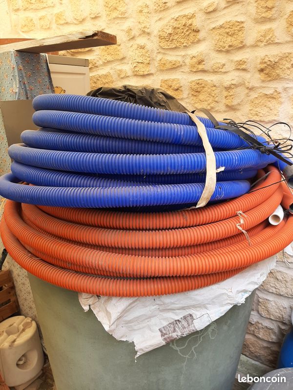 Instalguru Tuyau D'Égout Ondulé DN315 Orange - Polypropylène 1000mm, Drainage Et Eaux Usées
