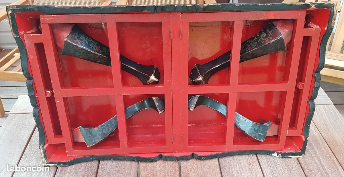 Table basse de style chinois (coromandel / laque de style Shanhai) – (1950-1980) (image 3)