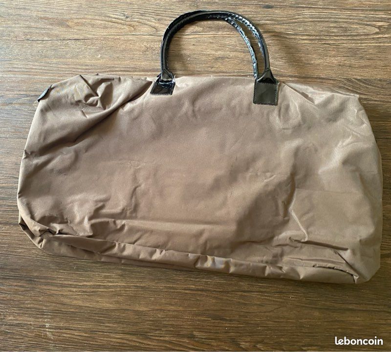 Grand sac de voyage cabas bagage cabine marron (image 3)