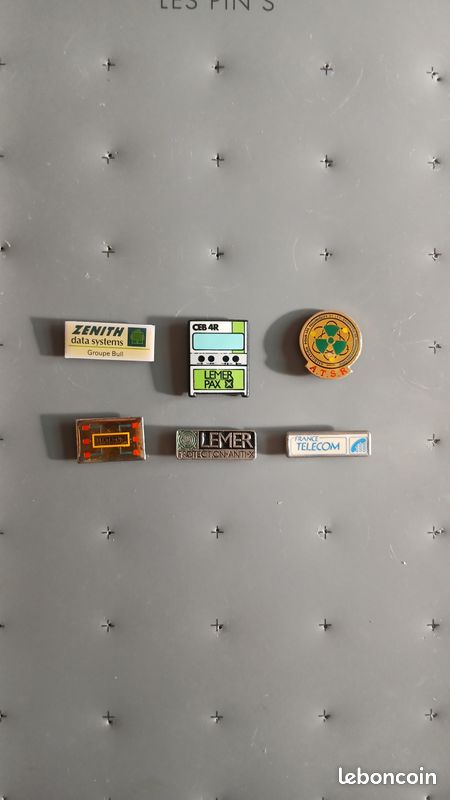 VINTAGE: lot de 6 pin's, Informatique, Télécom & Sciences (image 4)