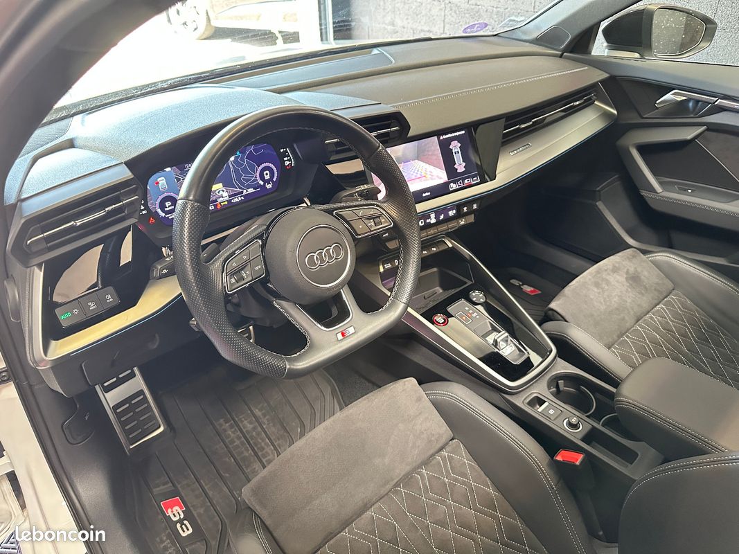AUDI S3 SPORTBACK TFSI 310 S tronic 7 Quattro FRANCAISE/1ER MAIN/SUIVI AUDI/T.O/MATRIX/MEPLAT/SIEGES DINAMICA/LED MULT (image 21)