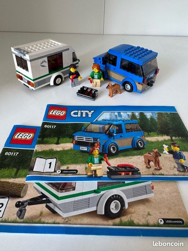 Lego Campervan Lego City 60117 Van Caravan Lego City Lego Camper Moc Lego  Instructions Lego City Van And